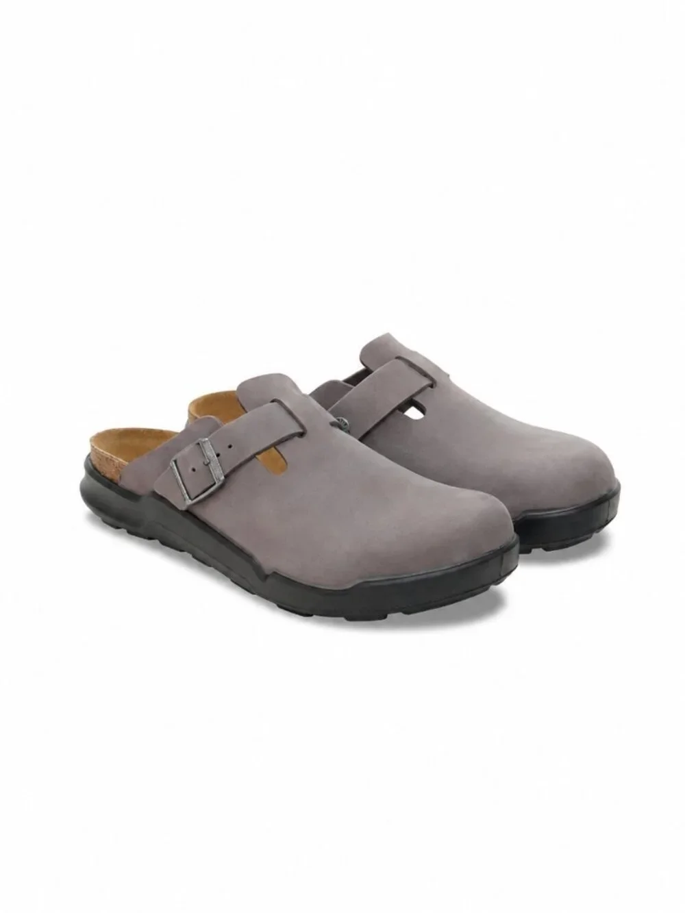 NEW Birkenstock Boston Crosstown Iron Leather Clogs